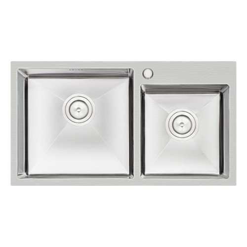 Кухонна мийка з двома чашами Qtap S7843 2.7/1.0 мм Satin (QTS784310) Кухонна мийка з двома чашами Qtap S7843 2.7/1.0 мм Satin (QTS784310)