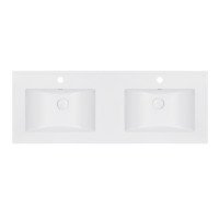 Раковина подвійна Qtap Albatross ED 1200х460х180 White з донним клапаном QT01119120EDW Раковина подвійна Qtap Albatross ED 1200х460х180 White з донним клапаном QT01119120EDW