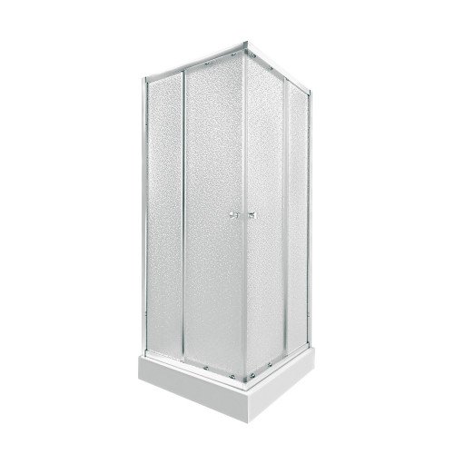 Набор Qtap душевая кабина Presto CRM1099SP5 Pear 1970x900x900 мм + поддон Tern 309912C 90x90x12 см с сифоном