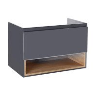 Тумба підвісна Qtap Robin 900х580х500 GRAPHITE/WHITISH OAK QT1374TPВ9002NGWO Тумба підвісна Qtap Robin 900х580х500 GRAPHITE/WHITISH OAK QT1374TPВ9002NGWO