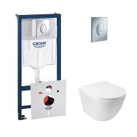 Набор инсталляция 4 в 1 Grohe Rapid SL 38721001 + унитаз с сиденьем Qtap Jay QT07335176W Набор инсталляция 4 в 1 Grohe Rapid SL 38721001 + унитаз с сиденьем Qtap Jay QT07335176W
