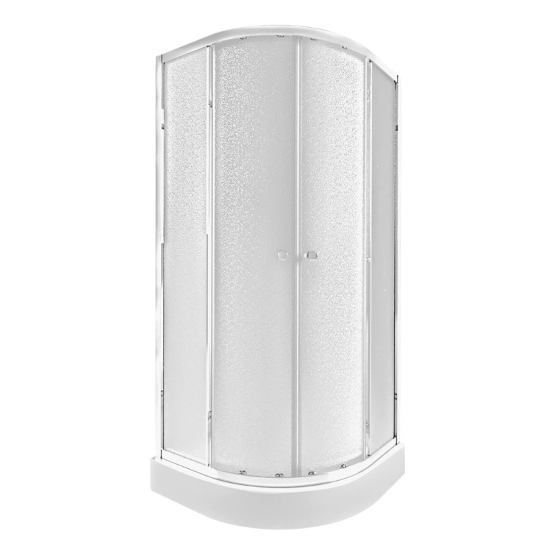 Набор Qtap душевая кабина Presto CRM1088AP5 Pear + поддон Uniarc 308815