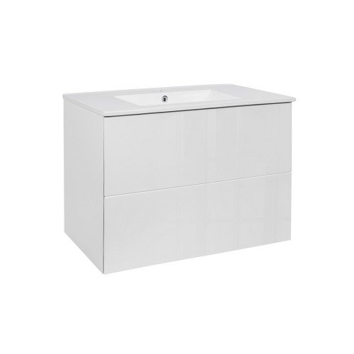 Комплект Qtap Tern 800х580х437 White тумба підвісна + раковина урізна QT1772TPL8013080CW Комплект Qtap Tern 800х580х437 White тумба підвісна + раковина урізна QT1772TPL8013080CW