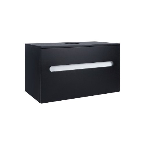 Тумба підвісна Qtap Virgo 800х476х469 Black/White зі стільницею QT1879TPА802BW Тумба підвісна Qtap Virgo 800х476х469 Black/White зі стільницею QT1879TPА802BW
