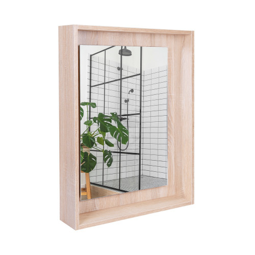 Дзеркальна шафа підвісна Qtap Pisces 600х800х140 Whitish oak з LED-підсвічуванням QT2577ZP6003WO Дзеркальна шафа підвісна Qtap Pisces 600х800х140 Whitish oak з LED-підсвічуванням QT2577ZP6003WO