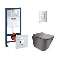 Набор инсталляция 4 в 1 Grohe Rapid SL 38721001 + унитаз с сиденьем Qtap Tern QT1733052ER Набор инсталляция 4 в 1 Grohe Rapid SL 38721001 + унитаз с сиденьем Qtap Tern QT1733052ER
