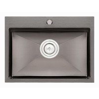 Кухонна мийка Qtap D5843BL 2.7/1.0 мм Black (QTD5843BLPVD10)