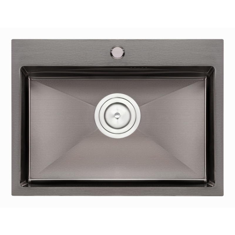 Кухонная мойка Qtap D5843BL Black 2.7/1.0 мм (QTD5843BLPVD10)