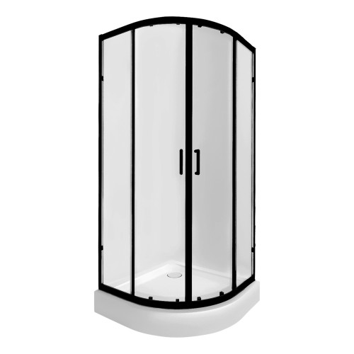 Набор Qtap душевая кабина Taurus BLA1099AC6 Clear + поддон Uniarc 309915