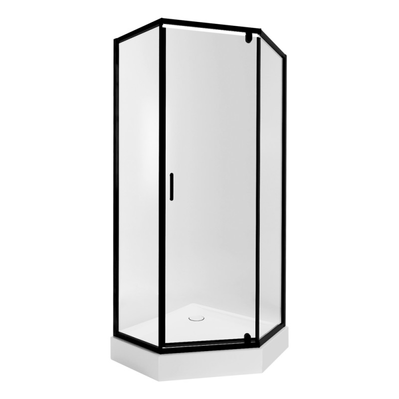 Набор Qtap душевая кабина Scorpio BLA10995-AC6 Clear + поддон Leoscorp 309915