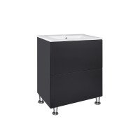 Комплект Qtap Tern 600х725х437 Matt black тумба підлогова + раковина урізна QT1771TNL6023060CMB Комплект Qtap Tern 600х725х437 Matt black тумба підлогова + раковина урізна QT1771TNL6023060CMB