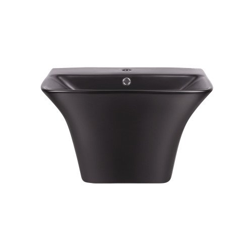 Раковина подвесная моноблок Qtap Crow 600х430х385 Matt black с донным клапаном QT0511G835MB Раковина подвесная моноблок Qtap Crow 600х430х385 Matt black с донным клапаном QT0511G835MB