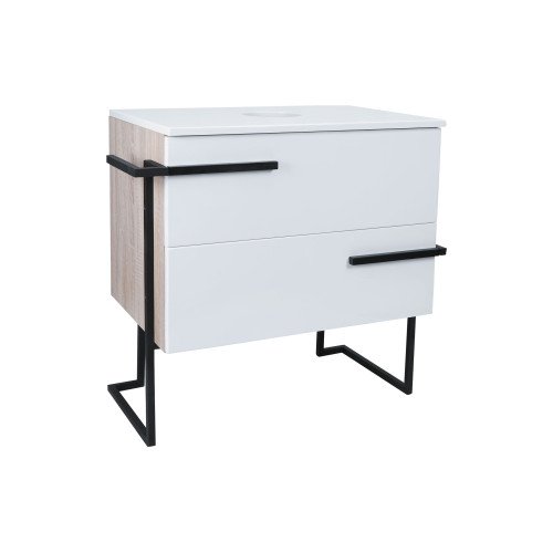 Тумба напольная Qtap Taurus 600х616х437 White/Whitish oak со столешницей QT2480TNT603WWO Тумба напольная Qtap Taurus 600х616х437 White/Whitish oak со столешницей QT2480TNT603WWO