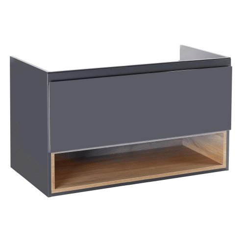 Тумба подвесная Qtap Robin 1000х580х500 GRAPHITE/WHITISH OAK QT1374TPВ1002NGWO Тумба подвесная Qtap Robin 1000х580х500 GRAPHITE/WHITISH OAK QT1374TPВ1002NGWO