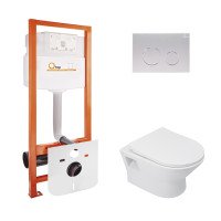 Набір Qtap інсталяція Nest QTNESTM425M11SAT + унітаз з сидінням Lark QT0331159W Набір Qtap інсталяція Nest QTNESTM425M11SAT + унітаз з сидінням Lark QT0331159W