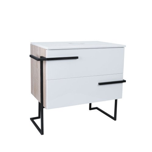 Тумба напольная Qtap Taurus 700х616х437 White/Whitish oak со столешницей QT2480TNT703WWO Тумба напольная Qtap Taurus 700х616х437 White/Whitish oak со столешницей QT2480TNT703WWO