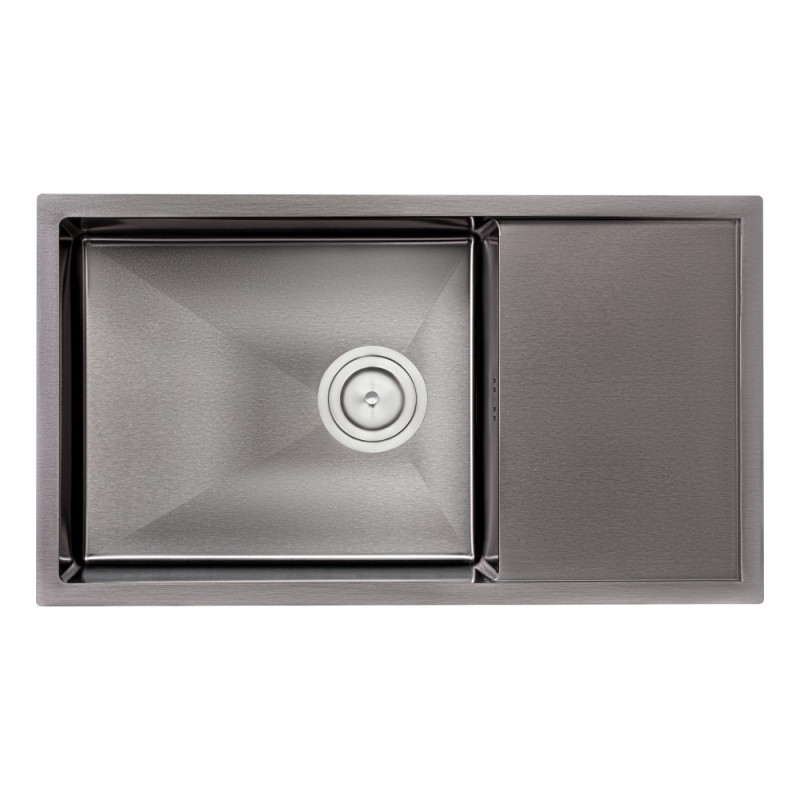 Кухонная мойка Qtap D7844BL Black 3.0/1.2 мм (QTD7844BLPVD12)
