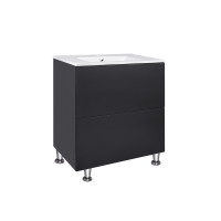 Комплект Qtap Tern 700х725х437 Matt black тумба підлогова + раковина урізна QT1771TNL7023070CMB Комплект Qtap Tern 700х725х437 Matt black тумба підлогова + раковина урізна QT1771TNL7023070CMB