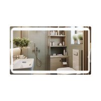Зеркало Qtap Mideya 1000х600 с LED-подсветкой Touch, с антизапотеванием QT2078NCF10060W