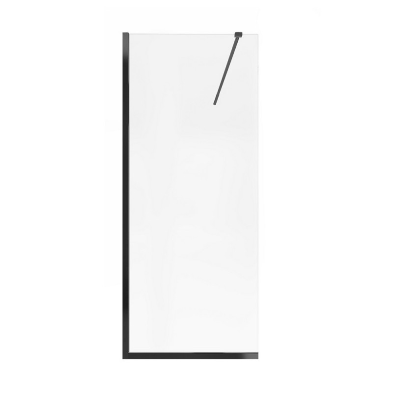Душевая перегородка Qtap Walk-In Standard BLM209.C8 90х200 см, стекло Clear 8 мм, покрытие CalcLess