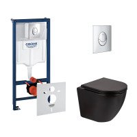 Набір інсталяція 4 в 1 Grohe Rapid SL 38721001 + унітаз з сидінням Qtap Robin QT13332141ERMB Набір інсталяція 4 в 1 Grohe Rapid SL 38721001 + унітаз з сидінням Qtap Robin QT13332141ERMB