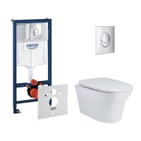 Набір інсталяція 4 в 1 Grohe Rapid SL 38721001 + унітаз з сидінням Qtap Gemini QT25332614EW Набір інсталяція 4 в 1 Grohe Rapid SL 38721001 + унітаз з сидінням Qtap Gemini QT25332614EW