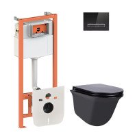 Набір Qtap інсталяція 4 в 1 з панеллю змиву Nest (QT0133M425 + QT0111V1107GB) + унітаз з сидінням Virgo QT1833051ERMB Набір Qtap інсталяція 4 в 1 з панеллю змиву Nest (QT0133M425 + QT0111V1107GB) + унітаз з сидінням Virgo QT1833051ERMB