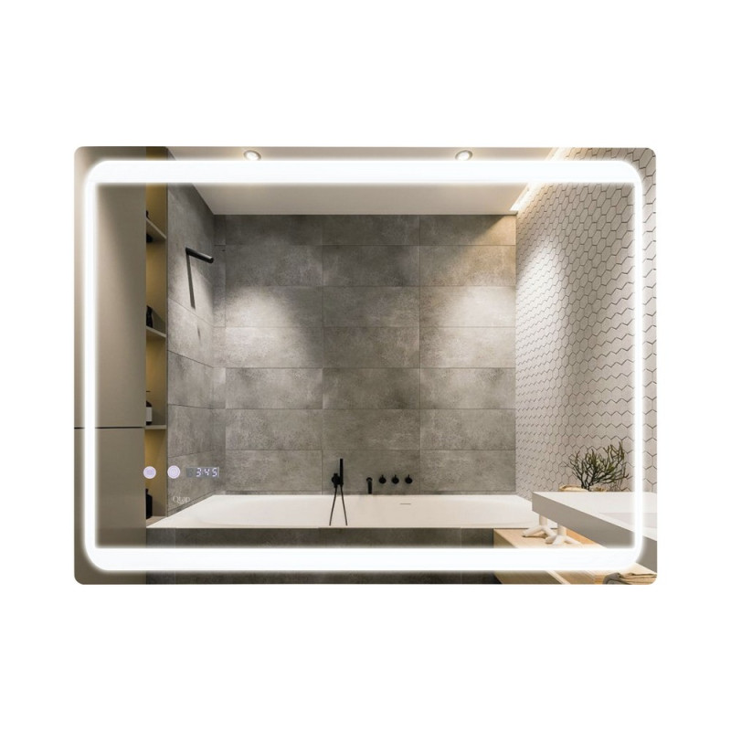 Дзеркало Qtap Mideya 800х600 з LED-підсвічуванням Touch, з антизапотіванням QT2078NCF8060W