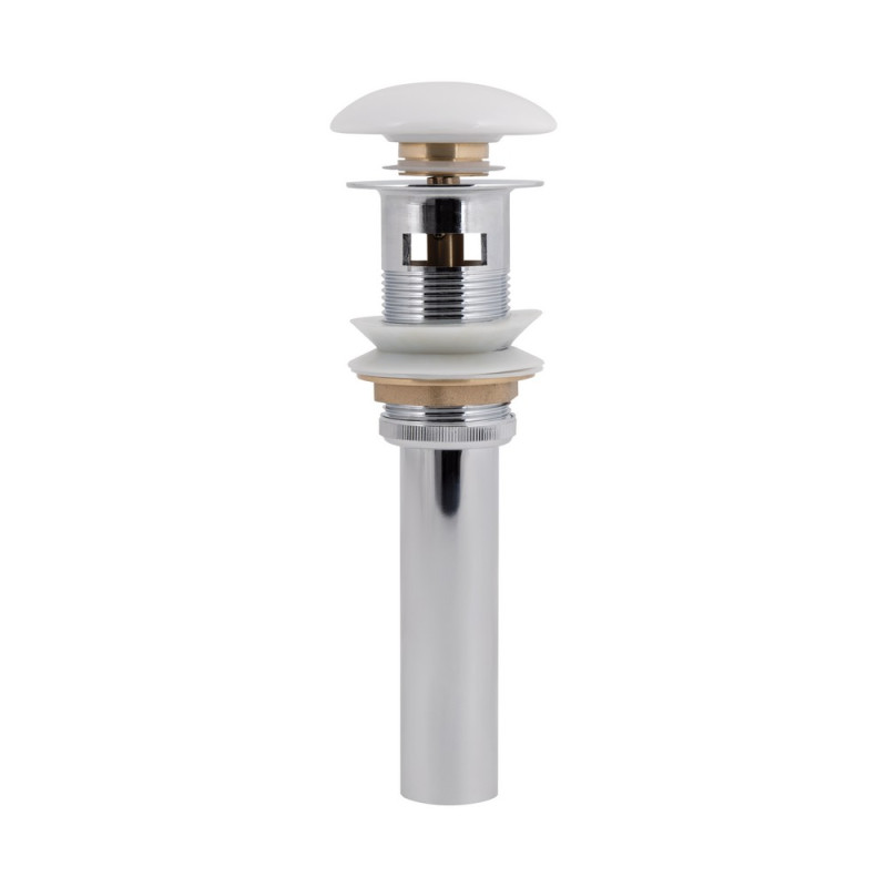 Донный клапан для раковины Qtap PU02O 70х70х227.5 White с переливом