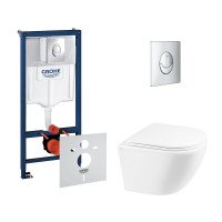 Набір інсталяція 4 в 1 Grohe Rapid SL 38721001 + унітаз з сидінням Qtap Robin QT1333046ERW Набір інсталяція 4 в 1 Grohe Rapid SL 38721001 + унітаз з сидінням Qtap Robin QT1333046ERW