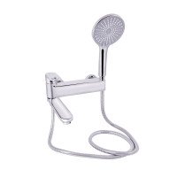 Смеситель для ванны Qtap Jay с поворотным изливом (c душевым гарнитуром) QTJAY260CRM45542 Chrome