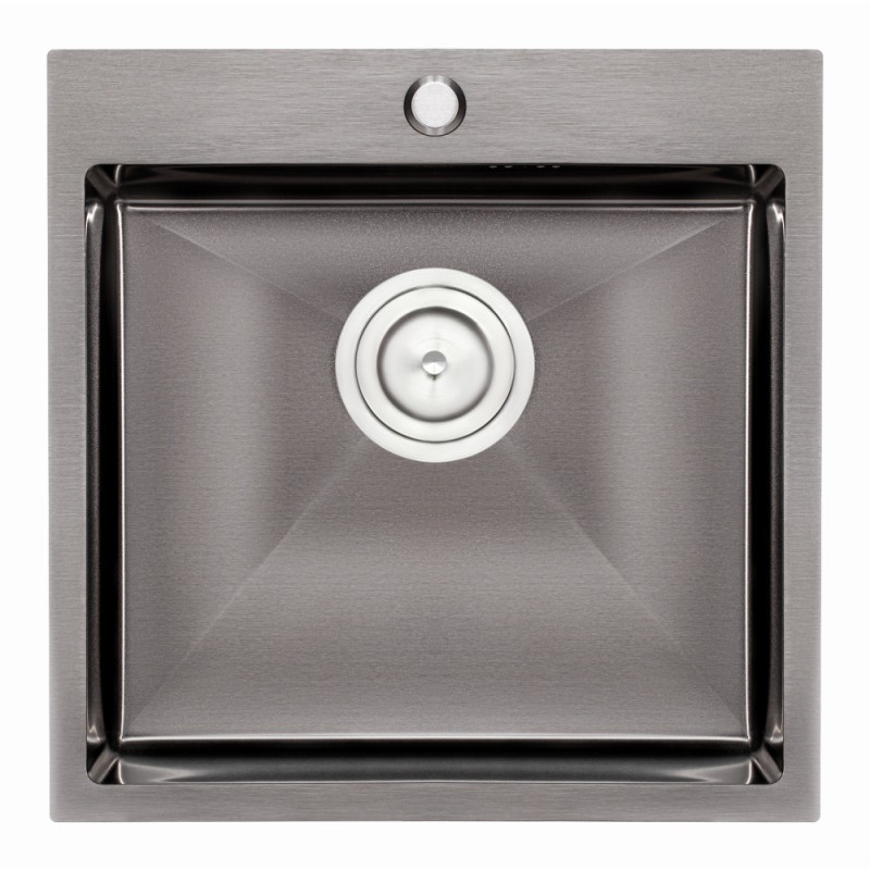 Кухонная мойка Qtap D5050BL Black 2.7/1.0 мм (QTD5050BLPVD10)