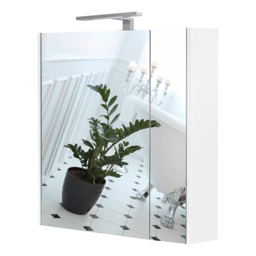 Дзеркальна шафа підвісна Qtap Albatross 700х725х460 White з LED-підсвічуванням QT0177ZP700LW Дзеркальна шафа підвісна Qtap Albatross 700х725х460 White з LED-підсвічуванням QT0177ZP700LW