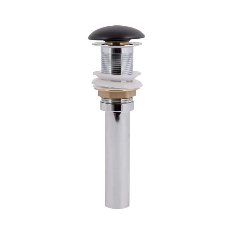Донный клапан для раковины Qtap PU03 70х70х227.5 Matt black