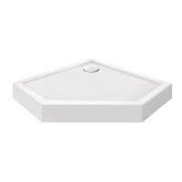 Душовий піддон Qtap Diamond 301112 100x100x12 см + сифон