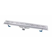 Трап линейный Qtap Dry FC304-800 с нержавеющей решеткой 800х73 Трап линейный Qtap Dry FC304-800 с нержавеющей решеткой 800х73