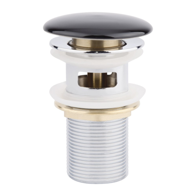 Донний клапан для раковини Qtap F009-1 BLA з переливом