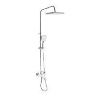 Душова система універсальна Qtap Presto на три споживача (з виливом) QTPRE111CRW45580 Chrome/White