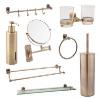 Набір аксесуарів для ванної Qtap Liberty Antic Bronze 2 (8 в 1) Набір аксесуарів для ванної Qtap Liberty Antic Bronze 2 (8 в 1)