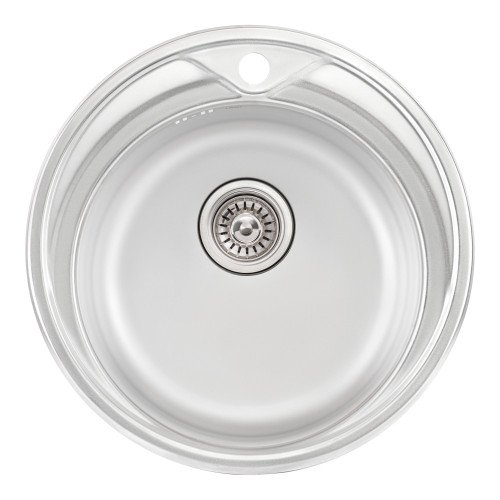 Кухонна мийка Qtap D510 0,8 мм Satin (QTD510SAT08)
