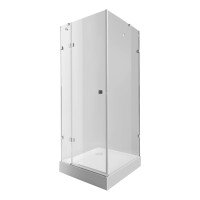 Набір Qtap душова кабіна Capricorn CRM1011SC6 Clear + піддон Unisquare 301115