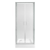 Набор Qtap дверь в нишу Gemini CRM209.C6 + поддон Unisquare 309915