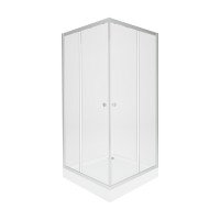Набір Qtap душова кабіна Presto New CRM1088AC5 Clear 2020х800х800 мм + піддон Robin 308812C 80x80x12 см з сифоном