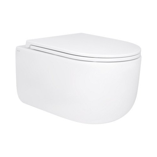 Унитаз подвесной Qtap Taurus безободковый с сиденьем Soft-close QT2433084EUQW