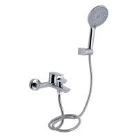 Смеситель для ванны Qtap Leo New (c душевым гарнитуром) QTLEO259CRM45563 Chrome