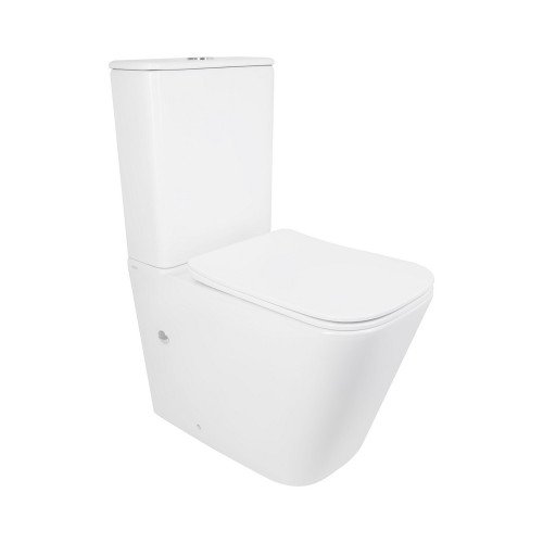 Унитаз напольный Qtap Tern Ultra Quiet безободковый с сиденьем Soft-Close QT17222175AUQ1W White