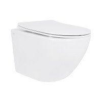 Унитаз подвесной Qtap Jay безободковый с сиденьем Soft-close QT07335175W
