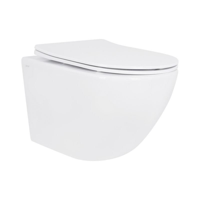 Унитаз подвесной Qtap Jay безободковый с сиденьем Soft-close QT07335175W