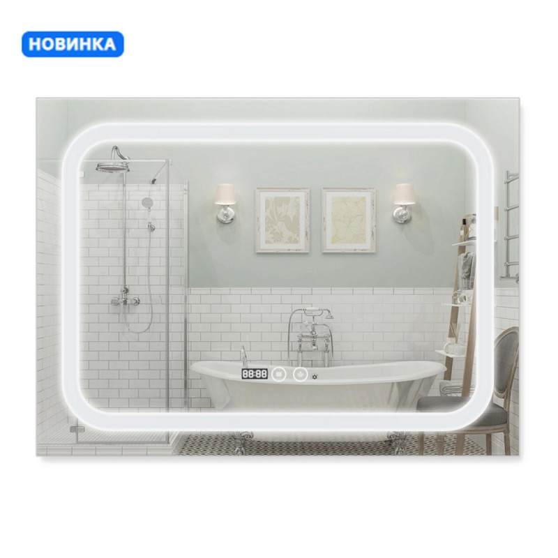 Зеркало Qtap Mideya (DC-F906) 800х600 с LED-подсветкой Touch, с антизапотеванием QT2078F906W