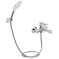 Змішувач для ванни Qtap Grand (з душовим гарнітуром) QTGRACRM006 Chrome Змішувач для ванни Qtap Grand (з душовим гарнітуром) QTGRACRM006 Chrome